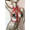 T-shirt Üzeri Deri Aksesuar, Gömlek Üzeri Şık Deri Harness - Brf52