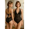 Tam Dantel İnce Askılı Body