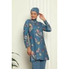 Tam Tesettür Dijital Desenli Mayo 31043