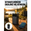 Taşınabilir Güneş Panelli Powerbank Çoklu Cihaz Şarj Destekli Yeni Nesil