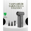 Taşınabilir Şarjlı Güçlü Hava Üfleme Aleti Çok Yönlü Kullanım