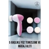 Taşınabilir Yüz Temizleme Cihazı Masaj Peeling Temizlik 5 Başlıklı