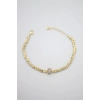 Taşlı Dorika Bileklik - Altın