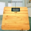 Techfit Bambu Banyo Baskülü Yüksek Hassasiyetli Darbelere Dijital Dayanıklı Terazi Tf 1065 Max 180kg (4887)