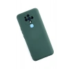 Tecno Camon 16 Kılıf Nano içi Kadife Silikon - Koyu Yeşil