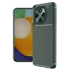 Tecno Spark 30 Pro Kılıf Auto Focus Karbon Kapak - Koyu Yeşil