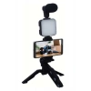 Telefon Tutucu Mikrofonlu Işıklı Youtuber Video Kayıt
