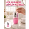 Tırnak Bakım Manikür Pedikür Seti 4 Parça Pembe Pratik Günlük Kullanım Yeni Nesil