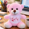 Toptan Love Tişörtlü Pembe Ayıcık