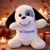 Toptan Seni Seviyorum Tişörtlü Sevimli Peluş Köpek