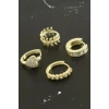 Tragus Zirkon Taşlı Halka Piercing 1 Adet