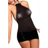 Transparan Seksi Mini Elbise