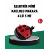Türkiye Üretimi 5 Metre 4 Prizli Kablolu Makara