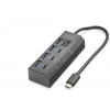 Type-C 3.2 Gen1 Anahtarlı Hub 7 Port 5 Gbps Siyah HDX7057