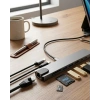 Type C Çoklu Port Hub 8 Port Usb Hdmı Sd Kart Ethernet Adaptör