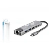 Type-C Combo Hub Hdmi 4K Usb 3.0 Lan 6 Port - Gri HDX7791
