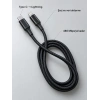 Type C Lightning Örgülü Şarj ve Veri Kablosu 2 Metre