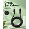 Type C To Type C Led Işıklı Şarj Kablosu 1,2 Metre