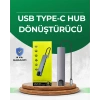 Type‑c Dönüştürücü – 2×usb3.0 Sd/ms 4k Hdmı & Rj45 İle Profesyonel Kullanım
