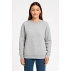 Üç İplik Düz Bisiklet Yaka SweatShirt - Gri -