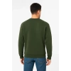 Üç İplik Düz Bisiklet Yaka SweatShirt - Haki