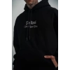 Üç İplik Kapşonlu Dijital Patchli SweatShirt - Siyah -