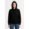 Üç İplik Kapüşonlu Kanguru Cepli Sweatshirt hoodie - Siyah -