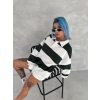 Üç İplik Parçalı Yakalı SweatShirt - Yeşil