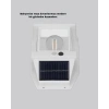 Üç Modlu Güneş Enerjili Duvar Lambası 1800mah Bataryalı Ve Hareket Sensörlü