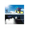 Üçlü Solar Led Projektör – Beyaz Işık – Sensörlü Dış Mekân Aydınlatma (4887)