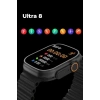 Ultra 8 2.1 inç IPS Ekran Konuşma ve NFC Özellikli Akıllı Saat - Siyah