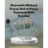 Umuşak Kıllı Estetik Tasarımlı 13lü Makyaj Fırçası Seti Günlük Ve Profesyonel Kullanım
