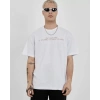 Unisex Bisiklet Yaka Baskılı Oversize TShirt