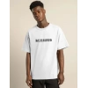 Unisex Bisiklet Yaka Oversize Baskılı TShirt