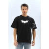 Unisex Ön Ve Kol Baskılı Oversize Tshirt