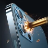 Usams İphone 12 - 12 Mini 3d Metal Çerçeveli Kamera Lens Koruyucu