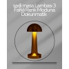 USB Şarjlı Dokunmatik LED Masa Lambası – 3 Renk Modu & Dimmer