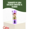 Usb Şarjlı Portatif Blender 380ml Çelik 304 Bıçaklı Mobil Smoothie Maker
