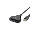 Usb To Sata Kablo 2.5 Güç Girişli 38Cm Siyah HDX7516