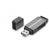 Usb Type-C 3.2 Gen1 Kart Okuyucu Sd Microsd 5 Gbps Gri HDX7054
