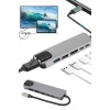 Usb Type-c Hub Dönüştürücü Çevirici Çoklayıcı Macbook Çevirici 8 Portlu