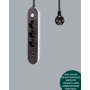 Usb Yuvalı Anahtarlı Üçlü Priz 2 Metre Kablolu