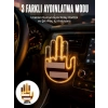 Uzaktan Kumandalı El Orta Parmak Led Araç Camına Özel Yeni Nesil