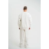 Uzun Kol Bisiklet Yaka Basic SweatShirt - Beyaz -