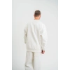 Uzun Kol Bisiklet Yaka Basic SweatShirt - Beyaz -