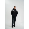 Uzun Kol Bisiklet Yaka Yıkamalı SweatShirt - Siyah -
