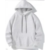Uzun Kol Kapşonlu Basic Sweatshirt hoodie - Gri