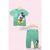 UZUN KOLLU, LASTİKLİ PAÇA, PAMUKLU,MİCKEY DESENLİ, YAZLIK KIZ ÇOCUK & BEBEK TAKIM