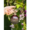 Vintage Cam Bitki Sulama Spreyi – Dekoratif Püskürtme Kolonya Şişesi 200 ml Kırmızı