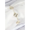VIP Pirinç Yonca Model Gold Renk Kadın Bileklik - TJ-BB7783